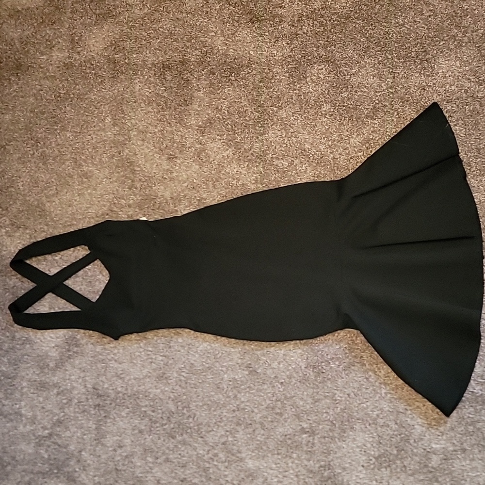 Fitted midi Little black dress with Flair
